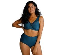 Ulla Popken Reggiseno da Donna, Taglie Forti, Taglie Forti, Taglie Forti, Senza Ferretto, Pizzo, Nero, 7DD