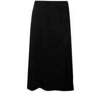 Ulla Popken Rock mit Besonderen Knotendetail 829360 Gonna, Nero, 52-54 Donna