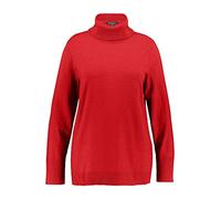 Ulla Popken Rollkragenpullover Dolcevita, Colore: Rosso, 60-62 Donna