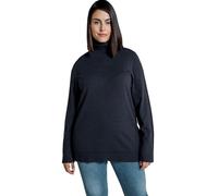 Ulla Popken Rollkragenpullover Dolcevita, Marine, 56-58 Donna