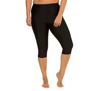 Ulla Popken Schwimmcapri Costume a Pantaloncino, Nero, 68 Donna