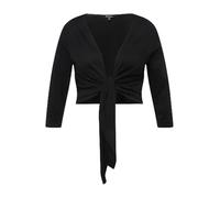 Ulla Popken Shirt-Bolero Camicia Attillata, Schwarz, 52 Donna