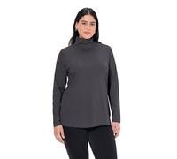 ULLA POPKEN Shirtrolli Basic Maglietta a Maniche Lunghe, Grigio (Antracite 12), 52-54 Donna