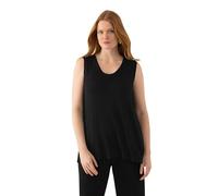 Ulla Popken Slinkytop T-Shirt, Nero, 50-52 Donna