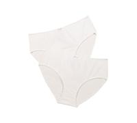 Ulla Popken Slip, 2er Pack, Bianco (Weiss 20), 48-50 Donna