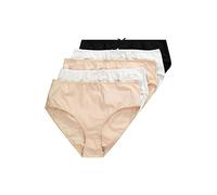 ULLA POPKEN Slip, 5er Pack Basic, Mutande Donna, Multicolore, 58-60, Pacco da 5