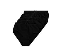 Ulla Popken Slip 5er Pack, Uni Mutande, Nero (Schwarz 10), 56-58 Donna