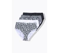 Ulla Popken slip midi da donna taglie forti confezione da 5 fiori tinta...