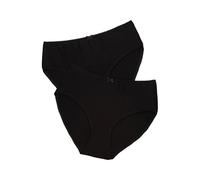 Ulla Popken Slips, 2er-Pack Mutande da Uomo, Schwarz, 72-74 Donna