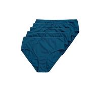 Ulla Popken Slips, 5er-Pack, Einfarbig, bis Gr. 66/68 Mutande da Uomo, Petrolio Scuro, 42-44 Donna