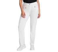 Ulla Popken Sommerhose Mony Pantaloni, Schneeweiß, 40W / 32L Donna