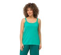 Ulla Popken Spaghetti-Top 728664 T-Shirt, Verde Turchese, 60/62 IT Donna