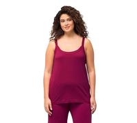 Ulla Popken Spaghetti-Top, Vestaglia Donna, dunkler Flieder, 58+