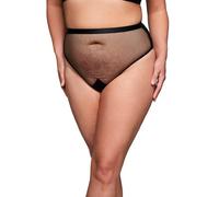 Ulla Popken String, Multiway, Mesh Mutandine a Perizoma, Nero, 48-50 Donna