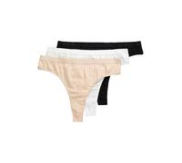 Ulla Popken Strings, 3er-Pack, Zierkante Mutande da Uomo, Multicolor, 20-22 Donna