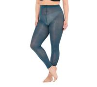 Ulla Popken Strumpf-Leggings, 60 den, Flache Nähte Calzamaglia da 60 Denari, Petrolio Scuro, 50-52 Donna