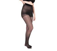 Ulla Popken Stützstrumpfhose, 40den, Ideale Passform, Lycra Collant, Nero, 48-50 Donna