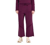 Ulla Popken Sweat-Culotte, Ziernähte, Elastikbund, Biobaumwolle Pantaloni, Frutti di Bosco, 36W x 32L Donna