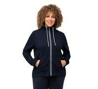 Ulla Popken Sweatjacke, Stehkragen, Kängurutaschen, Maglia di Tuta,