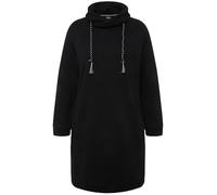 Ulla Popken Sweatkleid, Stehkragen, Langarm, Taschen Vestito, Schwarz, 50-52 Donna