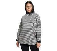 Ulla Popken Sweatshirts, Maglia di Tuta Donna, Schwarz, 46+