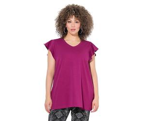 Ulla Popken T-Shirtmit Volant-Ärmel MagliettaMagnolia52/54 IT Don