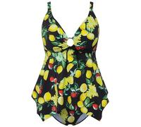 Ulla Popken Tankini Judith, Zitronenbeeren 826539 Set di Tankini Donna