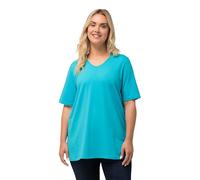 Ulla Popken Teodore River, Maglietta a Maniche Corte, con Scollo a V, 42/44
