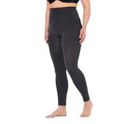 Ulla Popken Thermo-strumpfleggings, Weiches Futter, Elastikbund Calzamaglia Termica, Grigio Scuro, 54-56 Donna