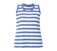 Ulla Popken Top blu / bianco Donna Ulla Popken XXXL-4XL