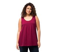 Ulla Popken Top da Donna a Maniche Corte, Linea A, Lilla Scuro, 52