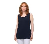 Ulla Popken Top da Donna Taglie Grandi, Blu Mezzanotte, 52/54 IT