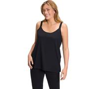 Ulla Popken Top Smanicato con Modal, Scollo Rotondo e Spalline Sottili Nero 58+ 728664100-58+