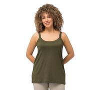 Ulla Popken Top con Spaghetti Canottiera da Donna, Foresta Verde, 68 IT/70 IT