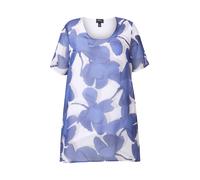 Ulla Popken Tunica zappiro / grigio chiaro / bianco Donna Ulla Popken M-L