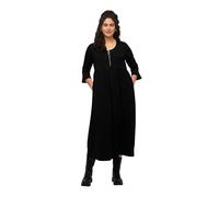 Ulla Popken Vestito con Cerniera Abiti, Nero, 52-54 Donna