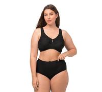 ULLA POPKEN Womenswear Plus Size Curvy Kelly Gessato Supporto Reggiseno Nero 115G 658495100, Nero, 48G