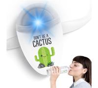 ULLA Promemoria per bere acqua, Luce intelligente per bottiglia d'acqua, Si adatta alla maggior parte delle bottiglie, Si illumina quando è ora di bere, Promemoria idratazione intelligente - CACTUS