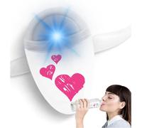 Ulla Promemoria per bere acqua, Luce intelligente per bottiglia d'acqua, Si adatta alla maggior parte delle bottiglie, Si illumina quando è ora di bere (Sweetheart)