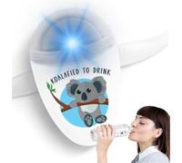 Ulla Promemoria per bere acqua, Luce intelligente per bottiglia d'acqua, Si adatta alla maggior parte delle bottiglie, Si illumina quando è ora di bere (Koalified)