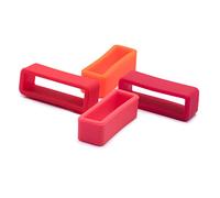 ULLCHRO 8 Pcs Cinturino In Gomma Sostituzione Loop Titolare Cinturino Ritegno Anello Di Tenuta In Gomma Cerchio Supporto Fibbia 20 Colors - 12, 14, 16, 17, 18, 19, 20, 22, 24, 26 mm (24mm, Color E)