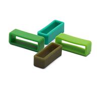 ULLCHRO 8 Pcs Cinturino In Gomma Sostituzione Loop Titolare Cinturino Ritegno Anello Di Tenuta In Gomma Cerchio Supporto Fibbia 20 Colors - 12, 14, 16, 17, 18, 19, 20, 22, 24, 26 mm (24mm, Color C)