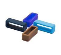 ULLCHRO 8 Pcs Cinturino In Gomma Sostituzione Loop Titolare Cinturino Ritegno Anello Di Tenuta In Gomma Cerchio Supporto Fibbia 20 Colors - 12, 14, 16, 17, 18, 19, 20, 22, 24, 26 mm (18mm, Color B)