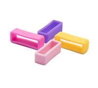 ULLCHRO 8 Pcs Cinturino In Gomma Sostituzione Loop Titolare Cinturino Ritegno Anello Di Tenuta In Gomma Cerchio Supporto Fibbia 20 Colors - 12, 14, 16, 17, 18, 19, 20, 22, 24, 26 mm (12mm, Color D)