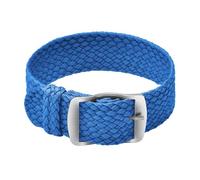 ULLCHRO Nylon Cinturini Orologi Alta qualità Perlon Intrecciata Tela di canapa Orologi Bracciale NATO - 14, 16, 18, 20, 22mm Cinturino Orologio Fibbia Dell'acciaio Inossidabile (14mm, blu)