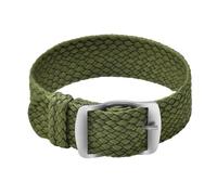 ULLCHRO Nylon Cinturini Orologi Alta qualità Perlon Intrecciata Tela di canapa Orologi Bracciale NATO - 14, 16, 18, 20, 22mm Cinturino Orologio Fibbia Dell'acciaio Inossidabile (20mm, verde militare)