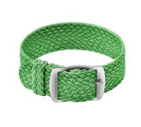 ULLCHRO Nylon Cinturini Orologi Alta qualità Perlon Intrecciata Tela di canapa Orologi Bracciale NATO - 14, 16, 18, 20, 22mm Cinturino Orologio Fibbia Dell'acciaio Inossidabile (16mm, verde)