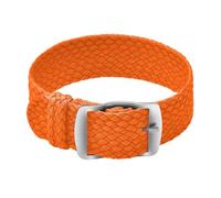 ULLCHRO Nylon Cinturini Orologi Alta qualità Perlon Intrecciata Tela di canapa Orologi Bracciale NATO - 14, 16, 18, 20, 22mm Cinturino Orologio Fibbia Dell'acciaio Inossidabile (22mm, arancione)