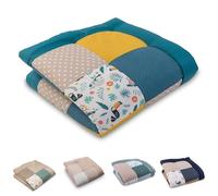 ULLENBOOM Tappeto Gioco Neonato 100x100 cm, 100% Materiali OEKO-TEX, Made in UE - Ideale come Coperta per Bambini e Tappeto Gioco Bambini - Giungla
