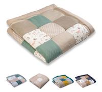 ULLENBOOM Tappeto Gioco Neonato 140x140 cm, 100% Materiali OEKO-TEX, Made in UE - Ideale come Coperta per Bambini e Tappeto Gioco Bambini - Amici della foresta